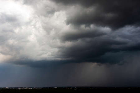 Storm clouds with the rain