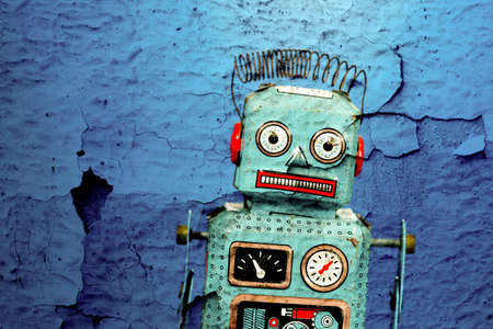Vintage tin toy robot
