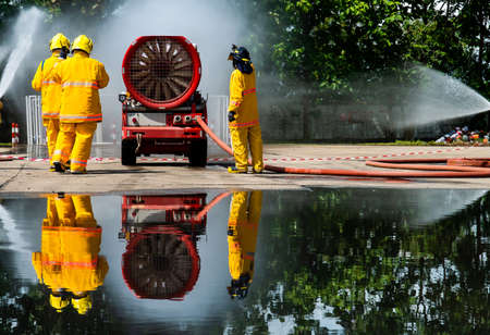 Fireman on the fire
