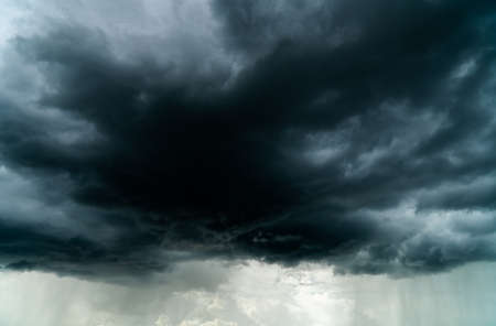 Storm clouds with the rainの写真素材