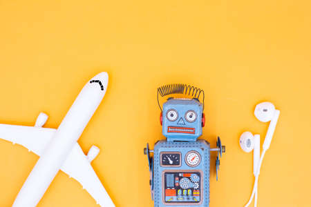 Vintage tin toy robot
