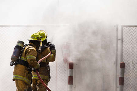 Fireman on the fire