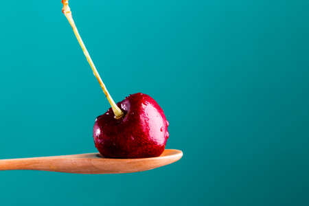 Fresh ripe cherries for background
