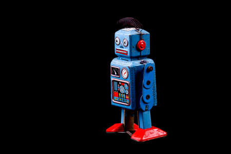 Vintage tin toy robotの写真素材