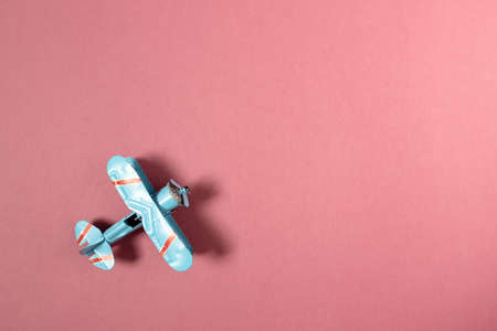 Model plane,airplane on pastel color background