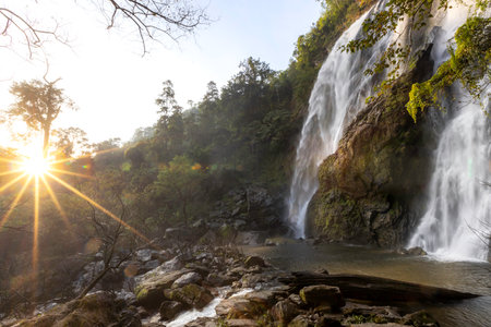 Khlong Lan Waterfall, Khlong Lan National Park, Kamphaeng Phet, in Thailand
