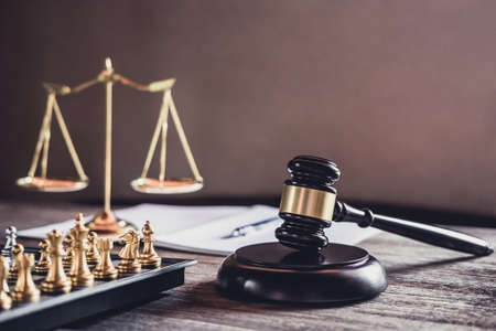 Judge gavel with Justice lawyers, object documents working on table. Legal law, advice and justice...