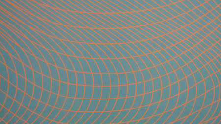 Blue background with orange curve lineの素材