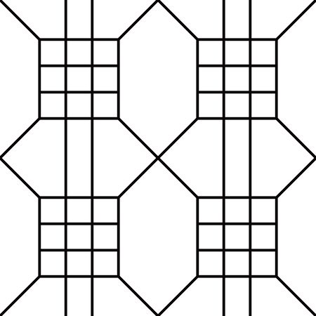 Japanese traditional pattern, square block patternのイラスト素材