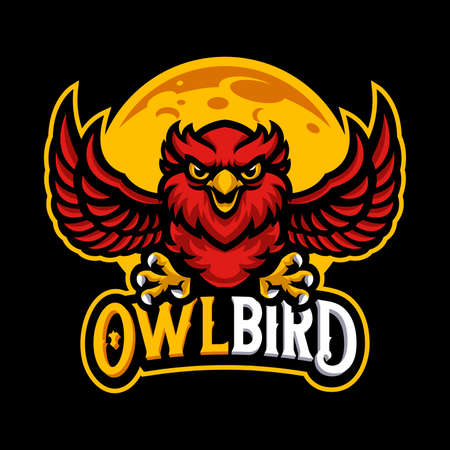 Owl mascotのイラスト素材