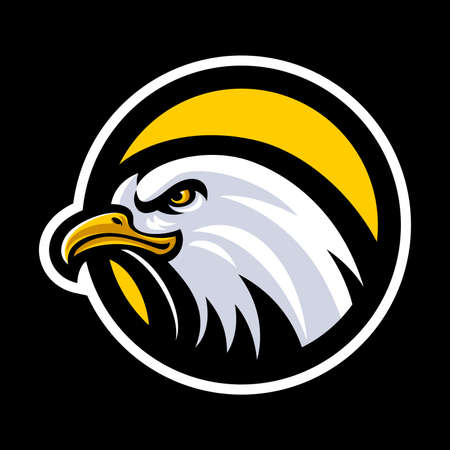 Eagle head mascot logoのイラスト素材