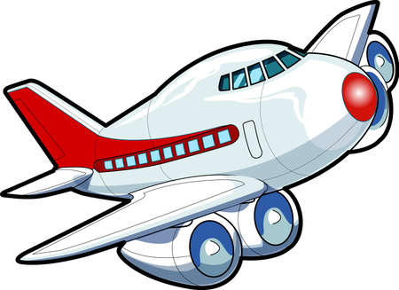 An aviation passenger plane のイラスト素材