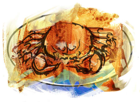 Shanghai queen crabの写真素材