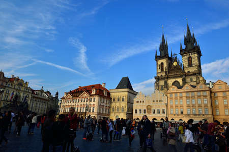 Prague Czech squareのeditorial素材