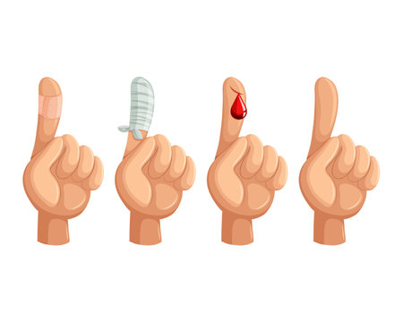 Blood donation. Human hands with blood drop. Vector illustration in cartoon styleのイラスト素材