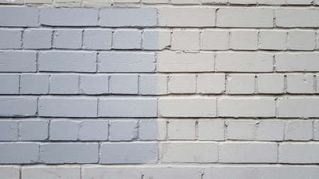 White brick wall background texture