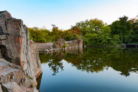 Flooded quarry