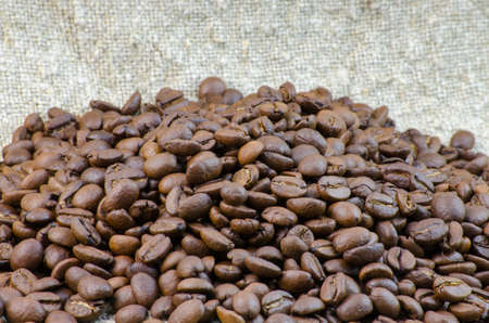 coffee on sacking