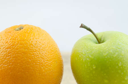 apples and orangesの写真素材