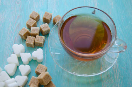 A mug of black teaの写真素材