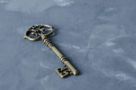 Vintage bronze key
