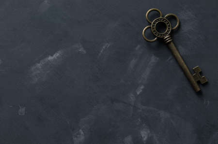 Vintage bronze key