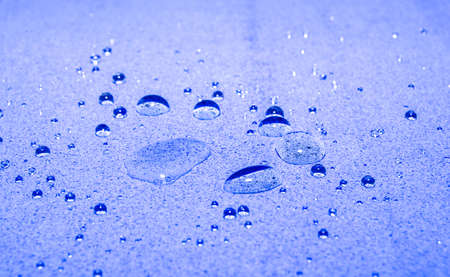 Transparent water dropsの写真素材