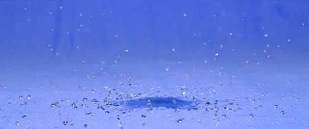 Transparent water drops