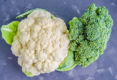 Broccoli and cauliflower