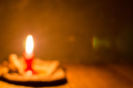 The light from the candle.の写真素材