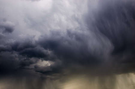 Storm clouds before a strong storm in the summer