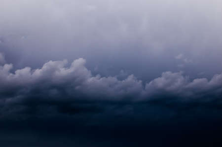 Storm clouds before a strong storm in the summer