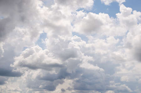 Storm clouds before a strong storm in the summer