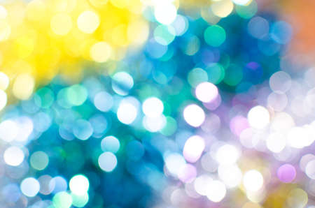 Bright colorful Christmas background, blurred festive bokeh closeup