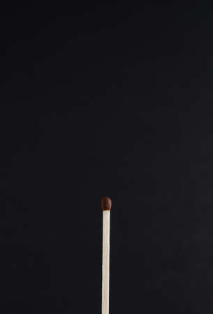 Photo match on black background, verticalの写真素材