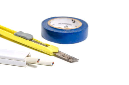 Electrician tool for wiring and mounting equipment.