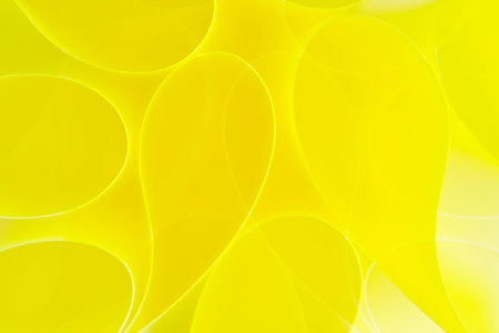 Abstract, yellow paper background with smooth linesの写真素材