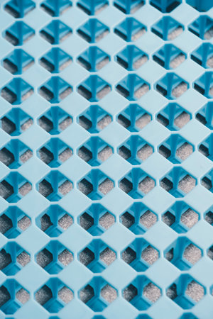 Checkered, checkerboard background blue color made 3d printer