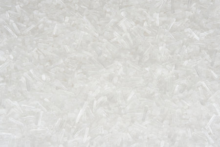 Abstract macro background of white salt crystals