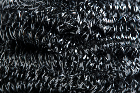 Background made of metal shavings in closeup