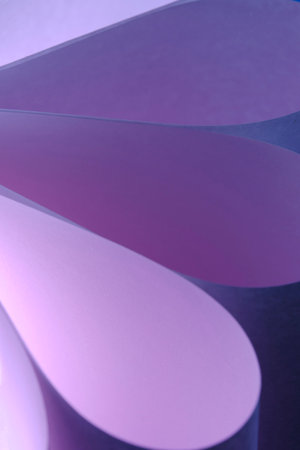 Abstract lilac macro background smooth lines of paper sheetsの写真素材