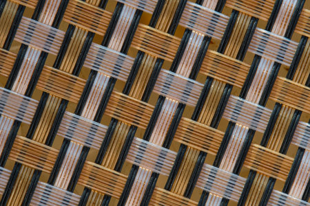Abstract plastic braided background in close-upの写真素材