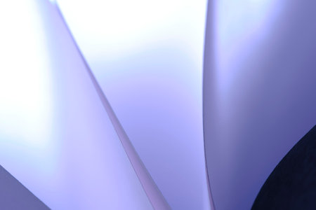 Abstract lilac macro background smooth lines of paper sheetsの写真素材