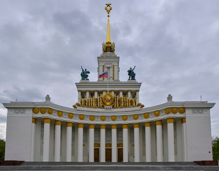 Russia Moscow May 10, 2023.Exhibition of achievements of the national economy, VDNHのeditorial素材