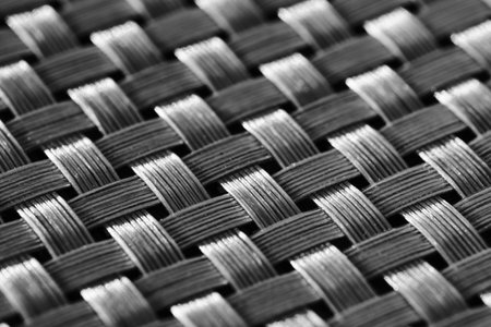 Abstract plastic braided background in close-upの写真素材