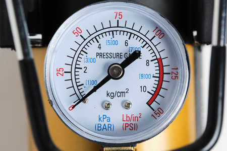 Sensor automobile electric pump in closeup