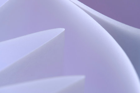 Abstract lilac macro background smooth lines of paper sheetsの写真素材