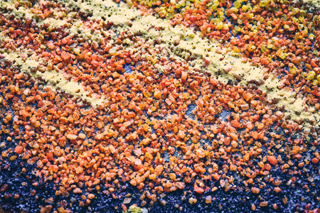 Macro abstract background in autumn orange and yellowsの写真素材