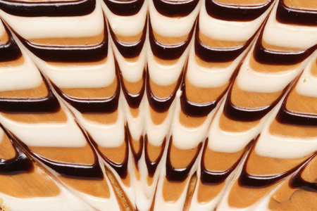 Abstract frosting Background condensed milk and chocolate. Food photoの写真素材