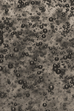 Abstract background with black and white bubbles. 3d rendering, 3d illustration.